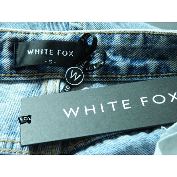 White Fox Jeans Size Small She's All That‎ Straight Leg High Waisted Blue Denim - Picture 9 of 11